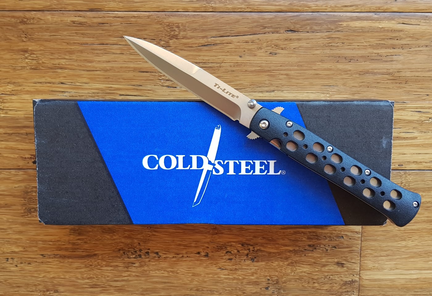 CS26SP Cold Steel Ti-Lite 4 in.Aus-8 Blade Zy-Ex Handle Linerlock Pocket Clip 