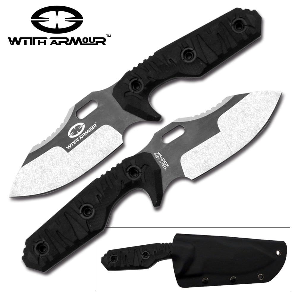 WithArmour Mammoth Full Tang Tactical Fixed Blade Knife WA034BK